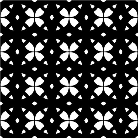 Geometric vector pattern with triangular elements. abstract picture for wallpapers and backgrounds. Black and white ornament.のイラスト素材