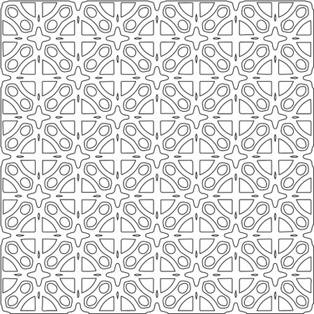 Geometric vector pattern with triangular elements. abstract picture for wallpapers and backgrounds. Black and white ornament.のイラスト素材