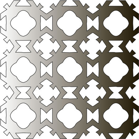 Pattern with black and white gradient. Abstract metallic backgroundのイラスト素材