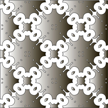 Pattern with black and white gradient. Abstract metallic backgroundのイラスト素材