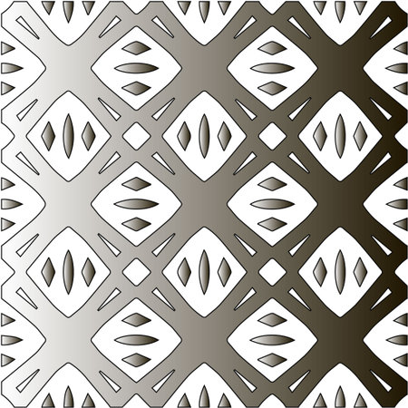 Pattern with black and white gradient. Abstract metallic backgroundのイラスト素材