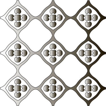 Pattern with black and white gradient. Abstract metallic backgroundのイラスト素材