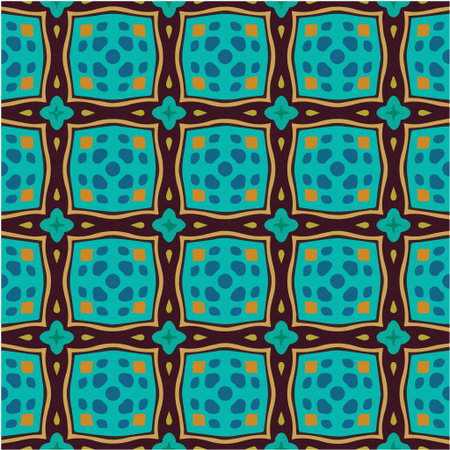 Seamless pattern with multicolored shapes.のイラスト素材