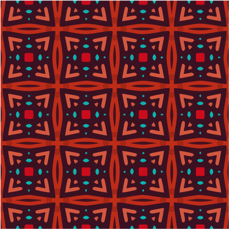 Seamless pattern with multicolored shapes.