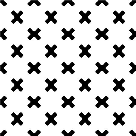 Geometric vector pattern with Black and white colors. abstract ornament for wallpapers and backgrounds.のイラスト素材