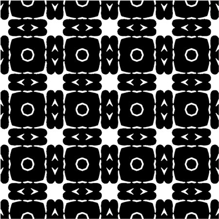 Geometric vector pattern with Black and white colors. abstract ornament for wallpapers and...