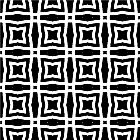Geometric vector pattern with Black and white colors. abstract ornament for wallpapers and backgrounds.のイラスト素材