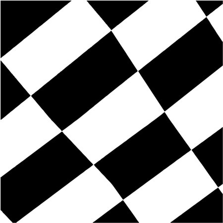 Geometric vector pattern with asymmetrical triangular elements. striped ornament for wallpapers and backgrounds. Black and white colors.のイラスト素材