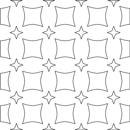 Vector monochrome seamless pattern, Abstract endless texture for fabric print, card, table cloth, furniture, banner, cover, invitation, decoration, wrappingのイラスト素材