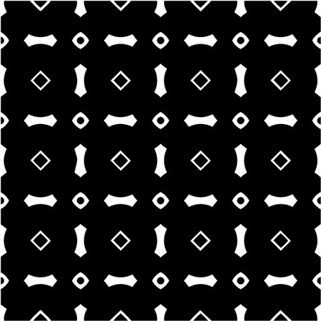 Vector monochrome pattern, Abstract texture for fabric print, card, table cloth, furniture, banner,...