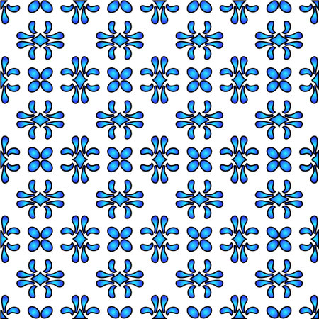 Geometric vector pattern with azure and blue gradient. simple ornament for wallpapers and backgrounds.の素材 [FY310169606593]