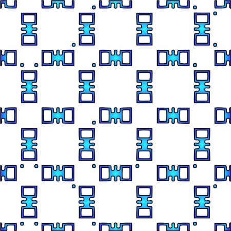 Geometric vector pattern with azure and blue gradient. simple ornament for wallpapers and...