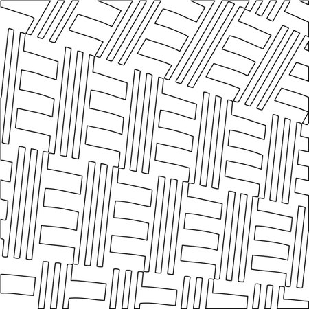 striped background. Geometric vector pattern with triangular elements. abstract ornament for wallpapers and backgrounds. Black and white colors.のイラスト素材