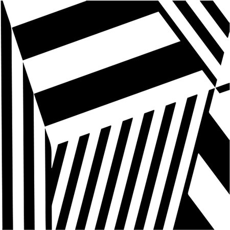 striped background. Geometric vector pattern with triangular elements. abstract ornament for wallpapers and backgrounds. Black and white colors.のイラスト素材