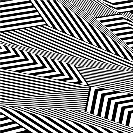 striped background. Geometric vector pattern with triangular elements. abstract ornament for wallpapers and backgrounds. Black and white colors.のイラスト素材