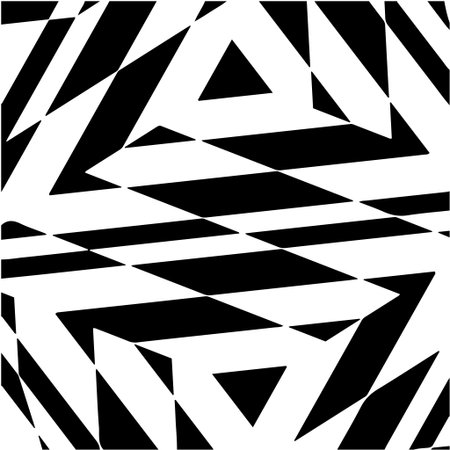 striped background. Geometric vector pattern with triangular elements. abstract ornament for wallpapers and backgrounds. Black and white colors.のイラスト素材