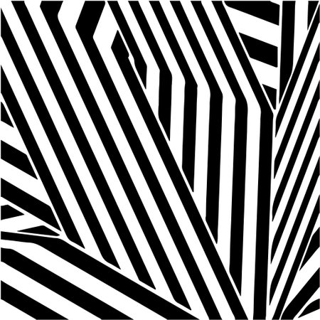 striped background. Geometric vector pattern with triangular elements. abstract ornament for wallpapers and backgrounds. Black and white colors.のイラスト素材