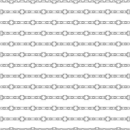 Vector geometric pattern. Repeating elements stylish background abstract ornament for wallpapers and backgrounds. Black and white colors.のイラスト素材