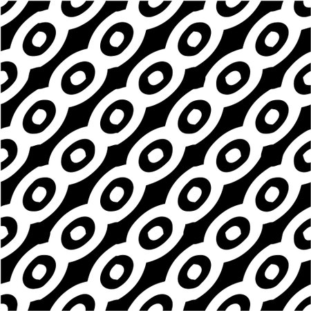 vector seamless pattern with triangular elements. abstract ornament for wallpapers and backgrounds. Black and white colors.のイラスト素材