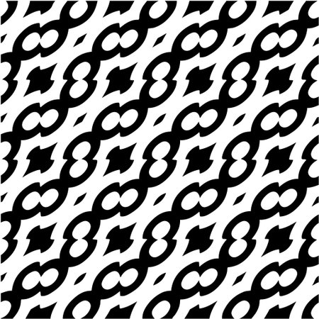 vector seamless pattern with triangular elements. abstract ornament for wallpapers and backgrounds. Black and white colors.のイラスト素材