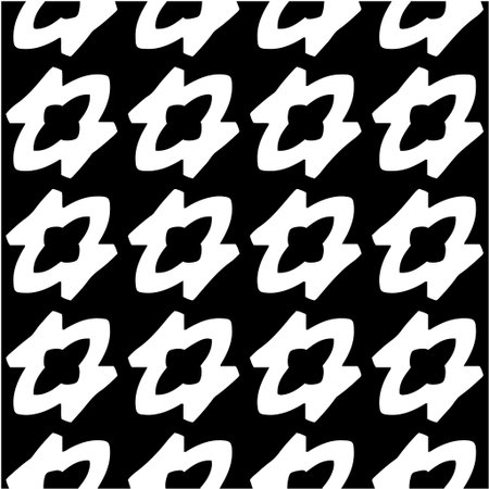 vector seamless pattern with triangular elements. abstract ornament for wallpapers and backgrounds. Black and white colors.のイラスト素材