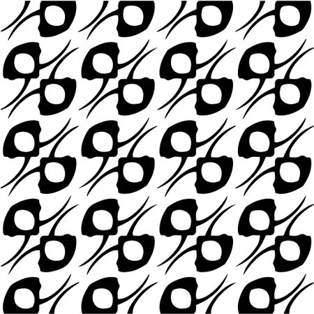 vector seamless pattern with triangular elements. abstract ornament for wallpapers and backgrounds. Black and white colors.のイラスト素材