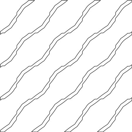 Vector geometric pattern. Repeating elements stylish background abstract ornament for wallpapers and backgrounds. Black and white colors.のイラスト素材