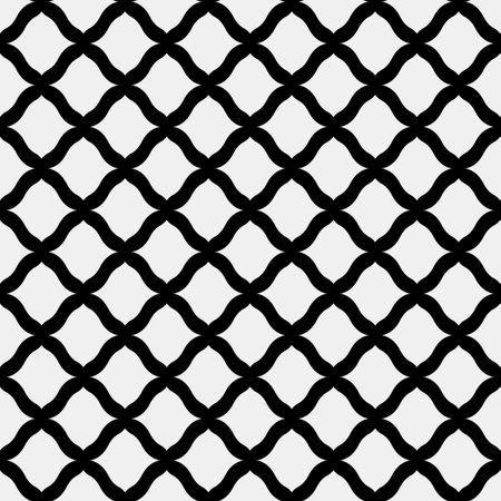 vector seamless pattern with triangular elements. abstract ornament for wallpapers and backgrounds. Black and white colors.のイラスト素材