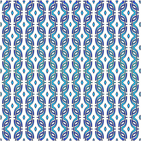 Geometric vector pattern with azure and blue gradient. simple ornament for wallpapers and backgrounds.のイラスト素材