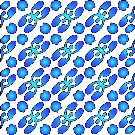 Geometric vector pattern with azure and blue gradient. simple ornament for wallpapers and backgrounds.のイラスト素材