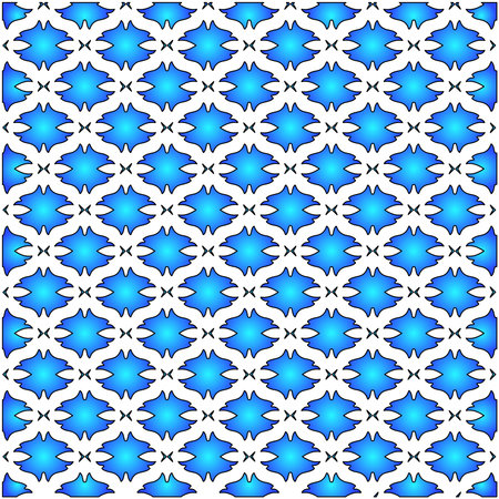 Geometric vector pattern with azure and blue gradient. simple ornament for wallpapers and backgrounds.のイラスト素材