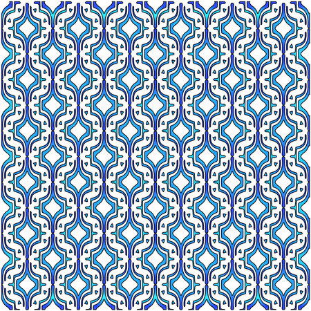 Geometric vector pattern with azure and blue gradient. simple ornament for wallpapers and backgrounds.のイラスト素材