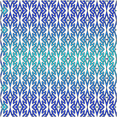 Geometric vector pattern with azure and blue gradient. simple ornament for wallpapers and backgrounds.のイラスト素材