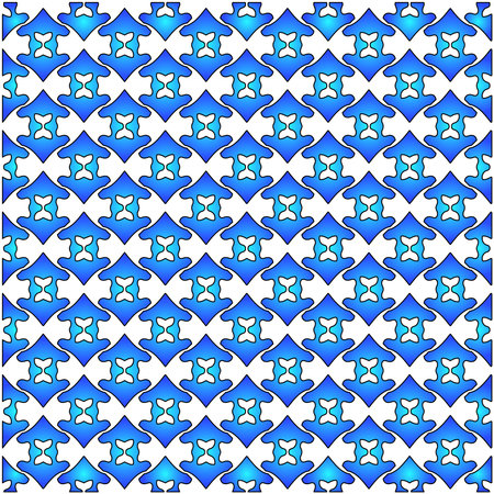 Geometric vector pattern with azure and blue gradient. simple ornament for wallpapers and backgrounds.のイラスト素材