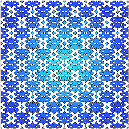 Geometric vector pattern with azure and blue gradient. simple ornament for wallpapers and backgrounds.のイラスト素材
