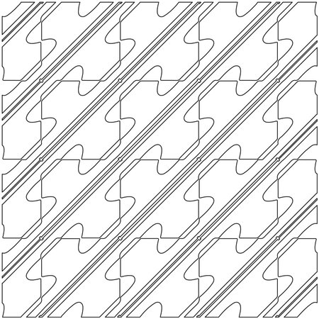 vector pattern with diagonal elements. abstract ornament for wallpapers and backgrounds. Black and white colors.のイラスト素材