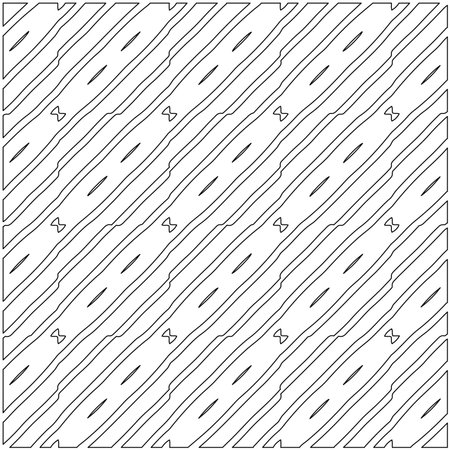 vector pattern with diagonal elements. abstract ornament for wallpapers and backgrounds. Black and white colors.のイラスト素材