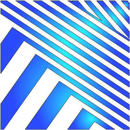 striped background with azure and blue gradient.stripes located at different angles.のイラスト素材