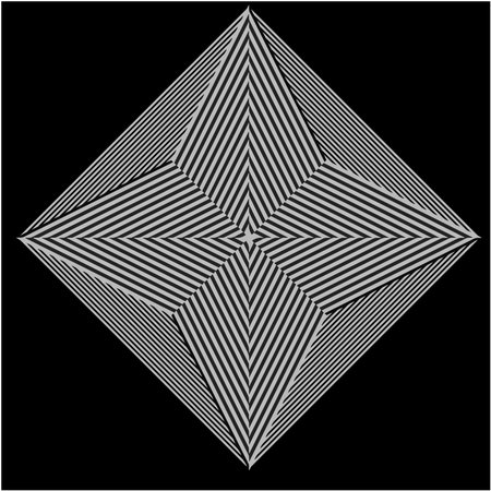 black-and-white mandala with geometric patterns.のイラスト素材