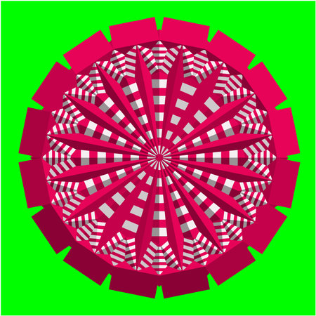 mandala with multicolor 3d patterns.のイラスト素材