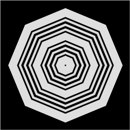 black-and-white mandala with geometric patterns.のイラスト素材