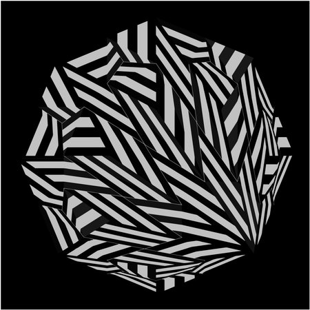 sacred geometry. mandala with 3d patternsのイラスト素材