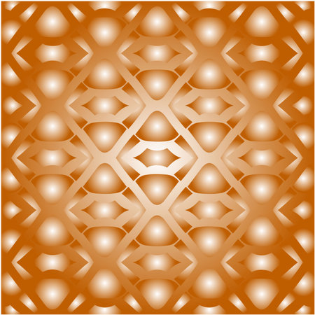 Geometric vector pattern with yellow and white gradient. simple ornament for wallpapers and backgrounds.のイラスト素材