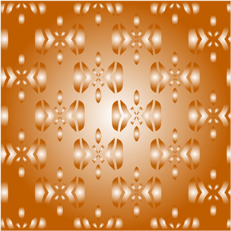 Geometric vector pattern with yellow and white gradient. simple ornament for wallpapers and backgrounds.のイラスト素材