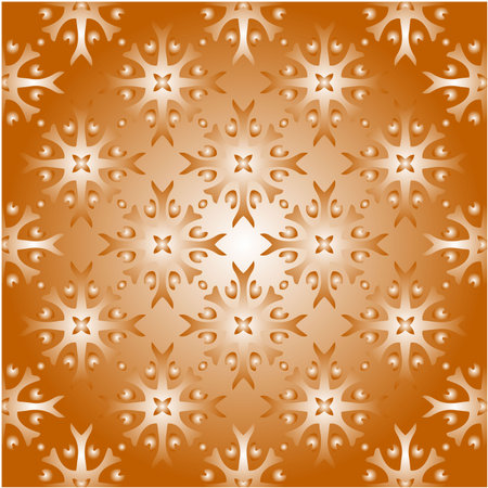 Geometric vector pattern with yellow and white gradient. simple ornament for wallpapers and backgrounds.のイラスト素材