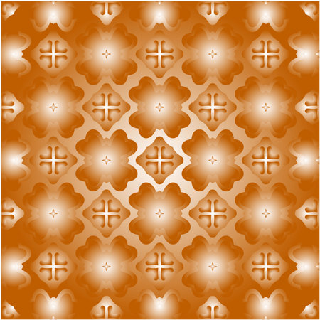 Geometric vector pattern with yellow and white gradient. simple ornament for wallpapers and backgrounds.のイラスト素材