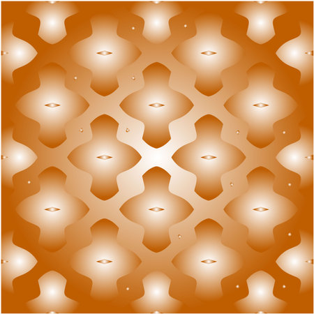 Geometric vector pattern with yellow and white gradient. simple ornament for wallpapers and backgrounds.のイラスト素材