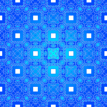 Geometric vector pattern with azure and blue gradient. simple ornament for wallpapers and...