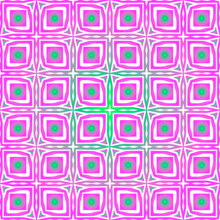 Geometric vector pattern with purple and green gradient. simple ornament for wallpapers and backgrounds.のイラスト素材
