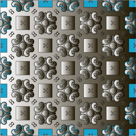 Pattern with a black-and-white gradient. Abstract metallic backgroundのイラスト素材